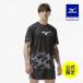  Mizuno официальный Mizuno прямой . ограничение Quick dry футболка черный унисекс 