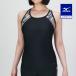  Mizuno официальный aqua фитнес для TERAKAWA AYA COLLECTION майка кромка резина черный женский 