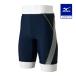  Mizuno официальный aqua фитнес для половина леггинсы цельный cup есть темно-синий x серый мужской 