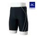  Mizuno официальный aqua фитнес для половина леггинсы цельный cup есть черный × черный мужской 