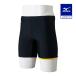  Mizuno официальный aqua фитнес для половина леггинсы цельный cup есть черный x желтый мужской 