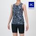  Mizuno официальный aqua фитнес для separe-tsu кнопка есть черный женский 