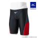  Mizuno официальный .. для половина леггинсы мужской черный × красный клиренс 