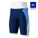  Mizuno официальный .. тренировка для половина леггинсы мужской темно-синий × голубой клиренс 