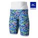  Mizuno официальный .. тренировка для половина леггинсы Junior голубой клиренс 