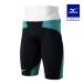  Mizuno официальный GX*SONIC DUAL.. для половина леггинсы черный × бирюзовый мужской 