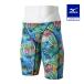  Mizuno официальный ST Graphic/ водоотталкивающий .. для половина леггинсы темно-синий x зеленый мужской 