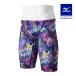  Mizuno официальный ST Graphic/ водоотталкивающий .. для половина леггинсы черный x лиловый мужской 