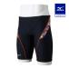  Mizuno официальный .. тренировка для половина леггинсы черный × orange мужской 