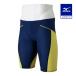  Mizuno официальный GX*SONIC LITE.. для половина леггинсы Estate темно-синий × подсветка желтый Junior 