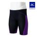  Mizuno официальный GX*SONIC LITE.. для половина леггинсы черный × violet Junior 