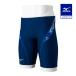  Mizuno официальный .. тренировка для половина леггинсы темно-синий ×b rouge nia
