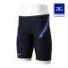  Mizuno официальный .. тренировка для половина леггинсы черный × violet Junior 