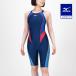  Mizuno официальный .. для половина костюм гонки открытый задний женский темно-синий × голубой клиренс 