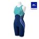 Mizuno официальный .. для GX*SONIC STREAM половина костюм гонки открытый задний темно-синий × бирюзовый женский 