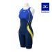  Mizuno официальный GX*SONIC STREAM.. для половина костюм тормозные колодки z задний темно-синий × голубой × Cyber желтый женский 