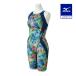  Mizuno официальный ST Graphic/ водоотталкивающий .. для половина костюм тормозные колодки z задний здесь .U темно-синий x зеленый женский 