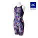  Mizuno официальный ST Graphic/ водоотталкивающий .. для половина костюм тормозные колодки z задний здесь .U черный x лиловый женский 