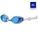  Mizuno официальный плавание защитные очки подушка модель / цельный молдинг унисекс голубой × голубой зеркало клиренс 