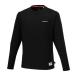  Mizuno официальный утечка задний длинный рукав футболка унисекс черный 