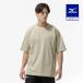  Mizuno официальный стрейч soft dry футболка L m бежевый унисекс 