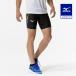  Mizuno официальный MC линия трико половина / легкая атлетика мужской черный × желтый 