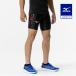  Mizuno официальный MC линия трико половина / легкая атлетика мужской черный × красный 
