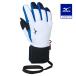  Mizuno официальный повышение температуры материалы breath Thermo ткань 5 палец перчатка унисекс белый 