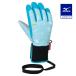  Mizuno официальный повышение температуры материалы breath Thermo ткань 5 палец перчатка Junior мята × aqua 