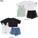 * почтовая доставка соответствует товар *FILA( filler )KIDS FILA раздельный купальный костюм 3 позиций комплект (124660) танкини шорты футболка плавание морская вода . Junior девочка девушки 