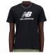 * почтовая доставка соответствует товар *New Balance( New balance )Stacked Logo Short рукав футболка (MT41502) уличный casual короткий рукав мужской мужской 