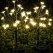 LED顼饤 顼ѥ ǥ饤 IUEECEN Solar Flowers Lights Outdoor Solar Garden Lights Decorative,2Pack 20LED Solar Outdoor Lights W