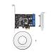 Atyhao Mini PCI-E PCI Express USB3.0 расширение панель . встроенный 2 порт 19 булавка заголовок . подключение высокоскоростной 5Gbps w