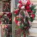  рождественский венок 45cm 60cm Рождество swag большой орнамент натуральный lease дверь вход сад часть магазин стена украшение Galland новый год украшение модный 