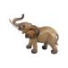 Comfy Hour 20cm Decorative Polyresin Elephant Sculpture Elephant Figurine, Wood Grain Smooth Finish