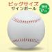  автограф мяч бейсбол большой размер 17cm белый BB78-20(UNIX) очень большой памятный мяч праздник сувенир коллекция автографов 