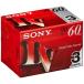 SONY Mini цифровой видео кассета 3 шт упаковка 3DVM60R3