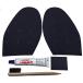  shoes repair kit Vibram vibram half trim 7673 bond set No.2 size black [ shoe sole repair * slip prevention seat ]