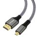 SOEYBAE HDMI кабель Micro HDMI to HDMI 2M (HDMI микро модель D мужской - HDMI модель A мужской ) 4K 60Hz 3D HDR ARC высокая скорость 18Gbps GoPro7 6 5/Transform