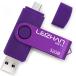 LEIZHAN 32GB память USB flash Drive Android лиловый поворотный популярный USB OTG 3.0 микро авторучка Drive мобильный телефон для высокая скорость (32GB, purple)