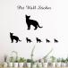  настенный стикер [ Россия n голубой ] симпатичный домашнее животное наклейка Silhouette товары модный подарок подарок разрезной транскрипция наклейка транскрипция сиденье стена 