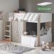  спальная система low модель ребенок кровать-чердак loft спальное место из дерева матрац одиночный ребенок часть магазин Crunch Clan chi+ Unity Uni ti белый 
