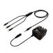 3in1 зарядка комплект булавка Jack (HT-27).USB-A×1. AC адаптер 3 шт. одновременно зарядка iPhone Android соответствует :S комплект 