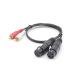[WV2148-1.5]WYVERN AUDIO XLR Canon ( женский / чёрный )×2-RCA булавка ×2 кабель (1.5m)