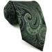 SHLAX&amp;WING long men's necktie peiz Lee pattern men's .. green silk 160cm