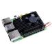 GeeekPilaz Berry пирог охлаждающий комплект,Raspberry Pi 4 охлаждающий вентилятор + Raspberry Pi алюминиевый теплоотвод laz Berry пирог 3