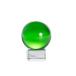  many color transparent crystal sphere 40mm Crystal Ball ornament ( green color )