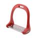 ochun horse for stirrups harness / horse riding supplies aluminium alloy material slip prevention horse stirrups pad horse riding saddle 1 pair ( red )