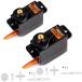 ICQUANZX 2 piece ES08MA II 12g Mini metal gear analogue servo enduring . stability machine .RC model . correspondence 