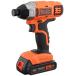  black and decker cordless impact driver soft impact DIY power tool drilling tightening tool one touch bit exchange 18V 1.5